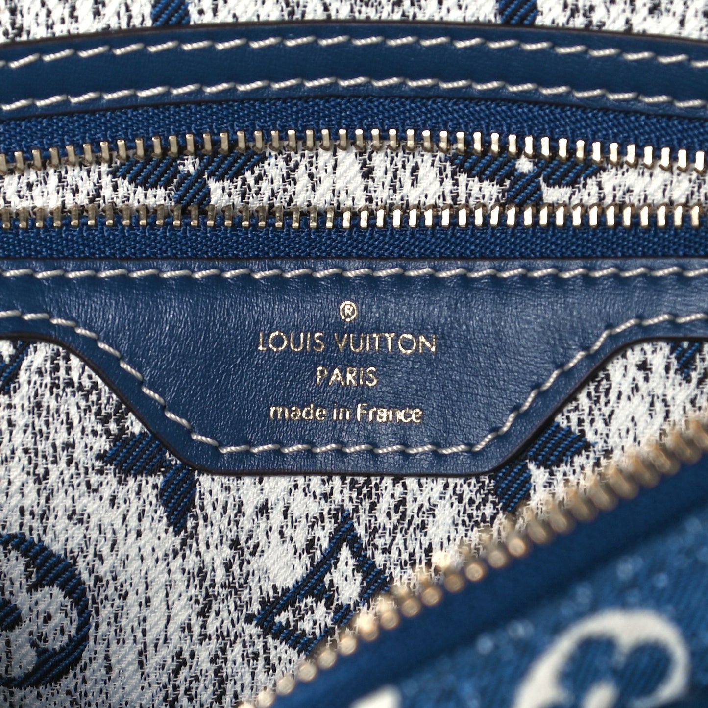 Monogram Jacquard Denim Speedy Bandouliere 25 Bleu