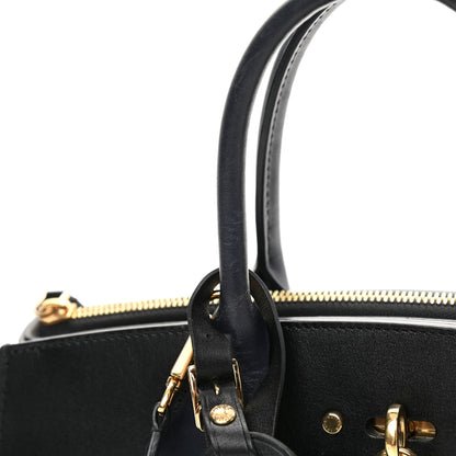 Louis Vuitton Calfskin City Steamer MM Gris Black 15 of 16