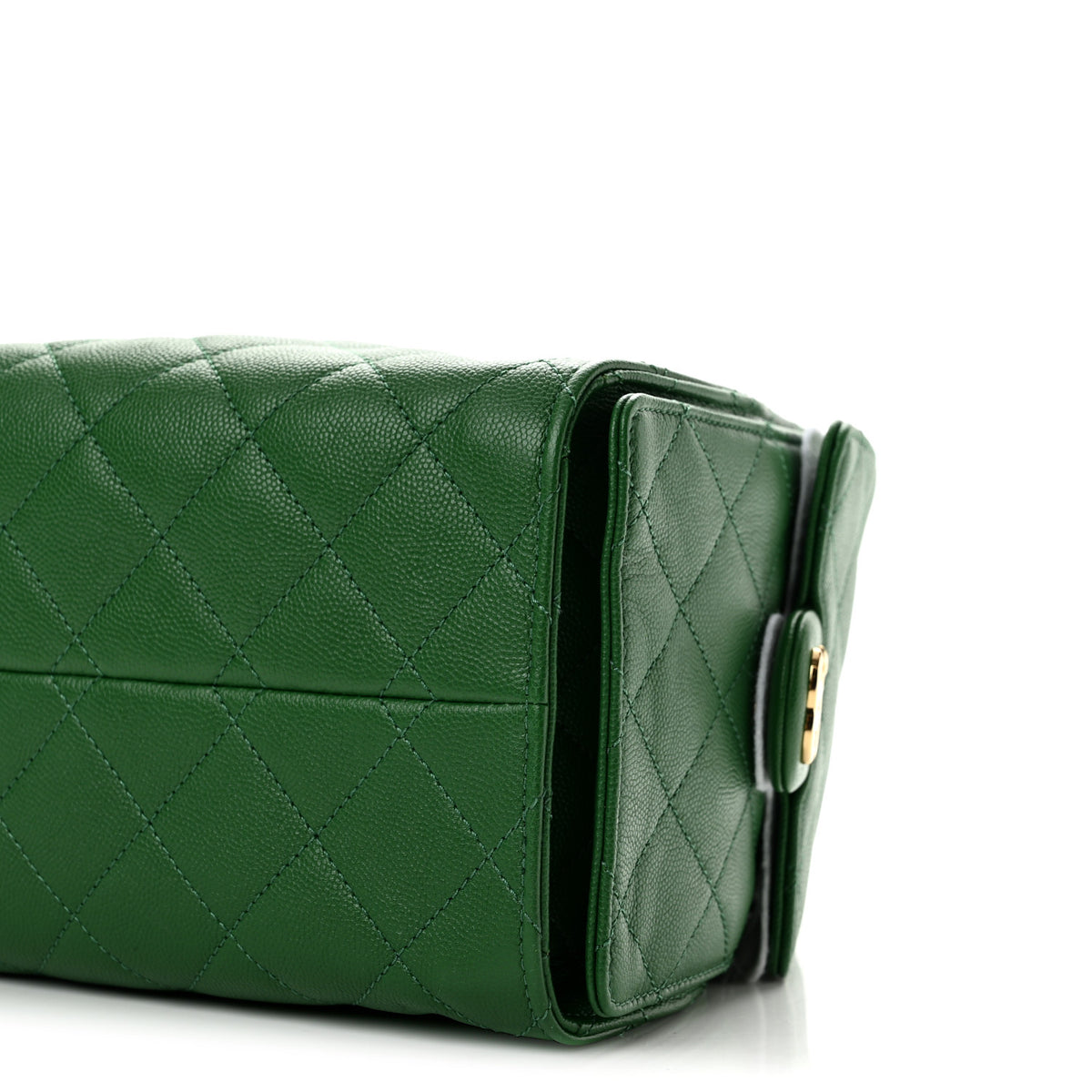 Caviar Quilted Small Chanel 25 Handbag Green