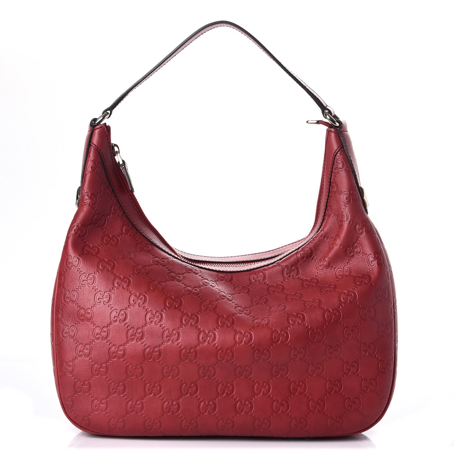 Gucci Guccissima Small Charmy Hobo Red 1 of 7