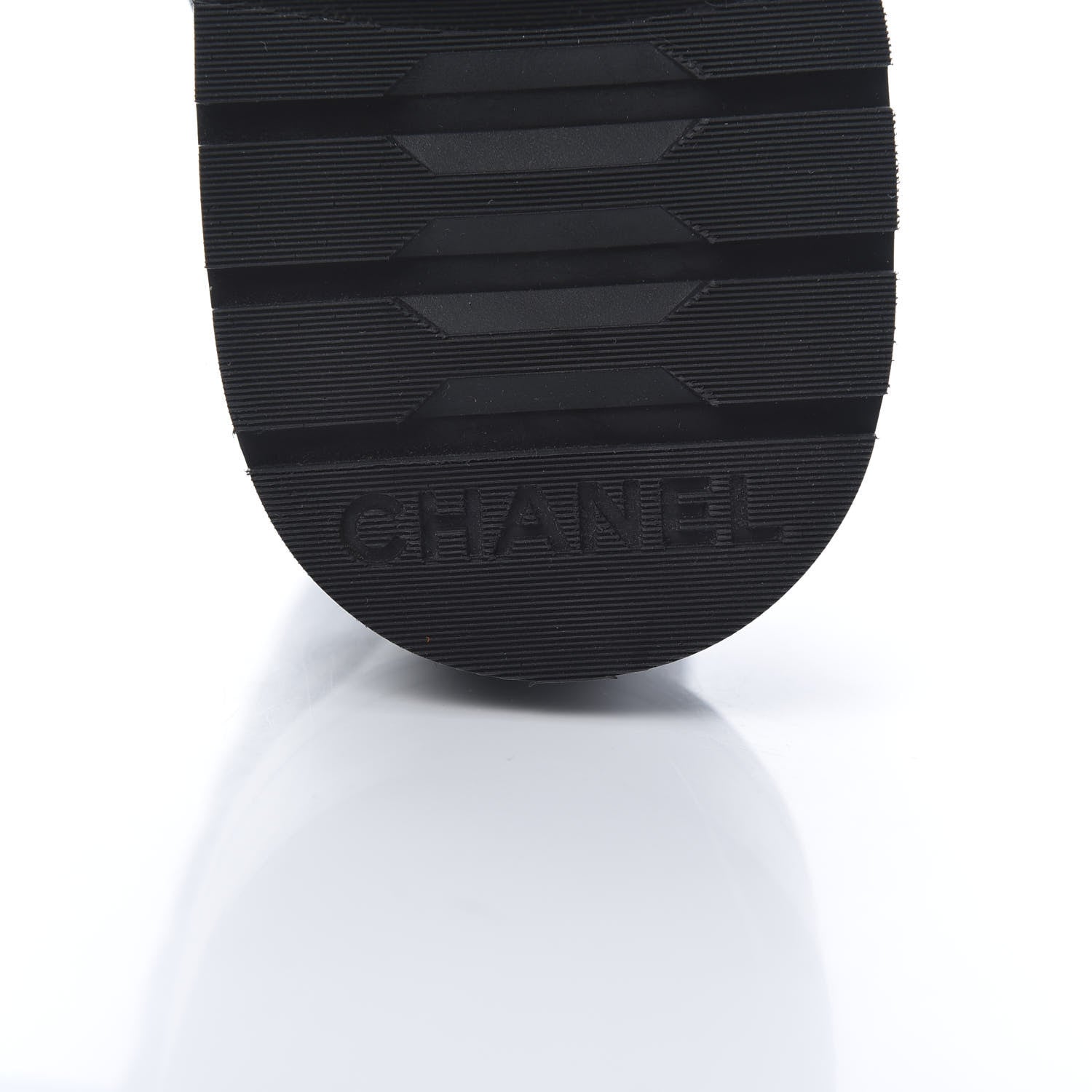 Chanel Shiny Goatskin Calfskin Quilted Lace Up Combat Boots 35 Black 6 of 8