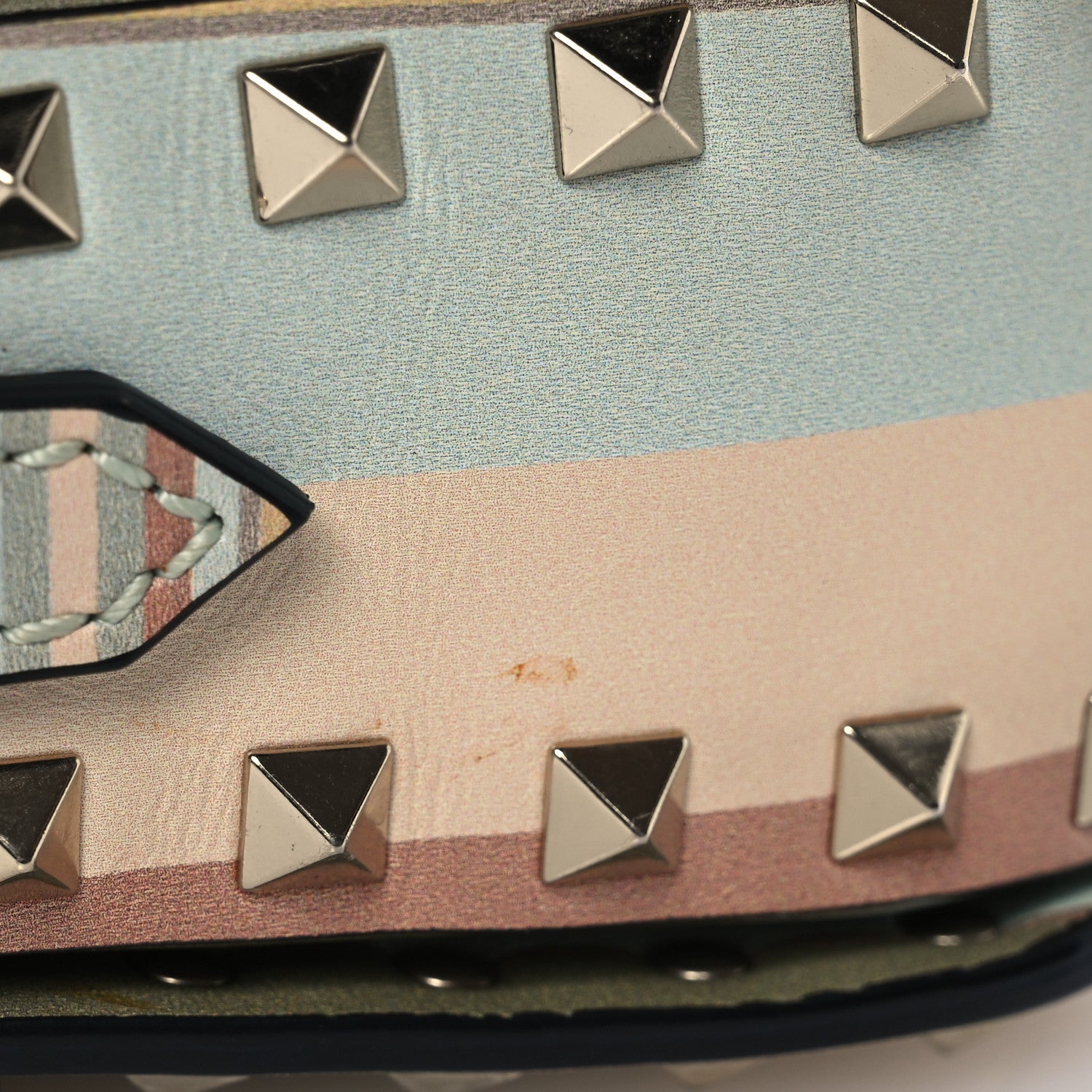Valentino Garavani Vitello Native Couture 1975 Rockstud Crossbody Bag Green Multicolor 14 of 15
