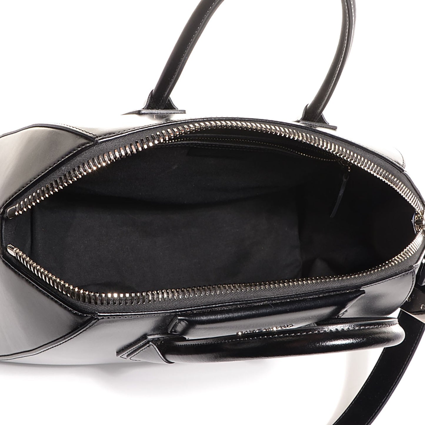 Shiny Lord Calfskin Medium Antigona Black