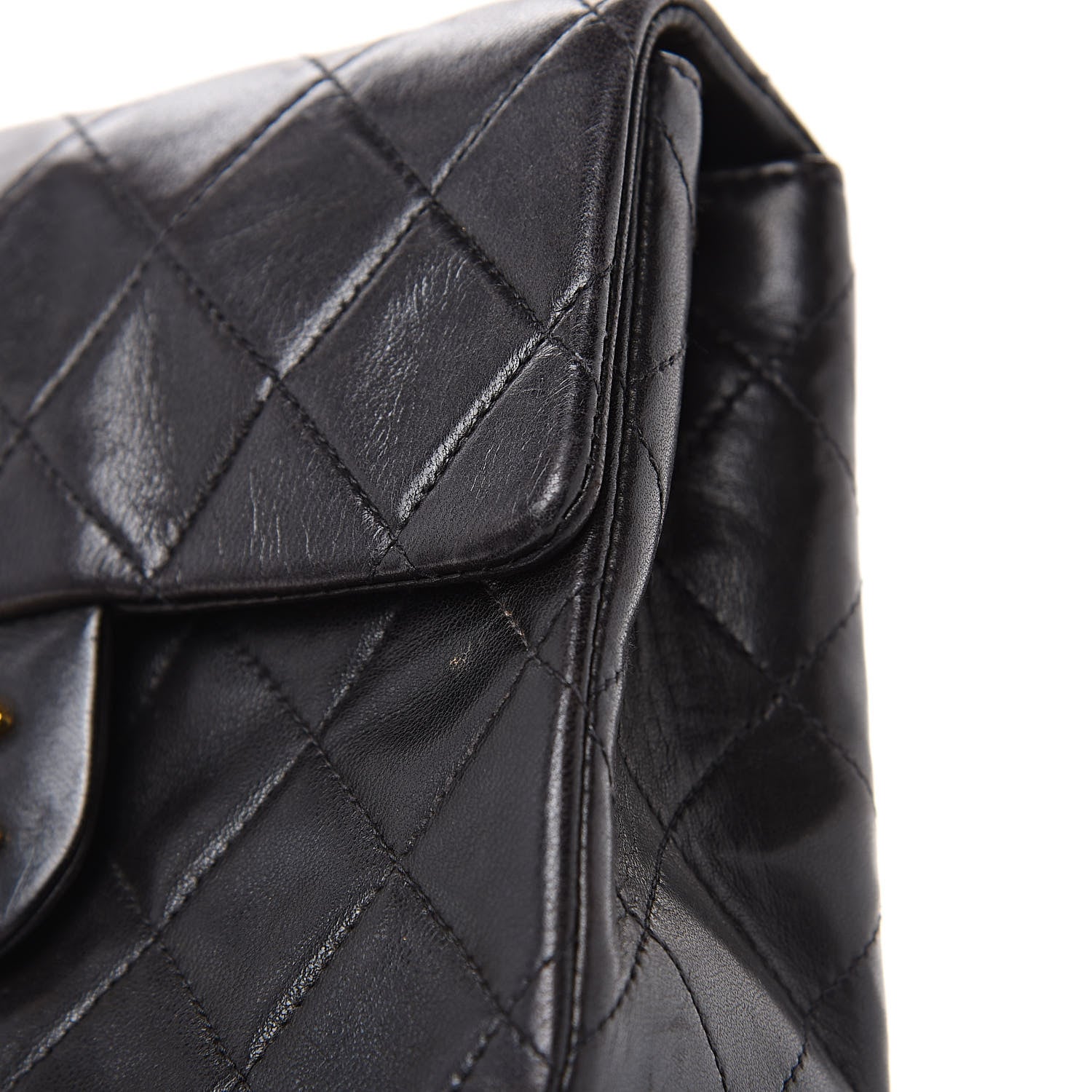 Chanel Lambskin Quilted Mini Square Flap Black 11 of 12