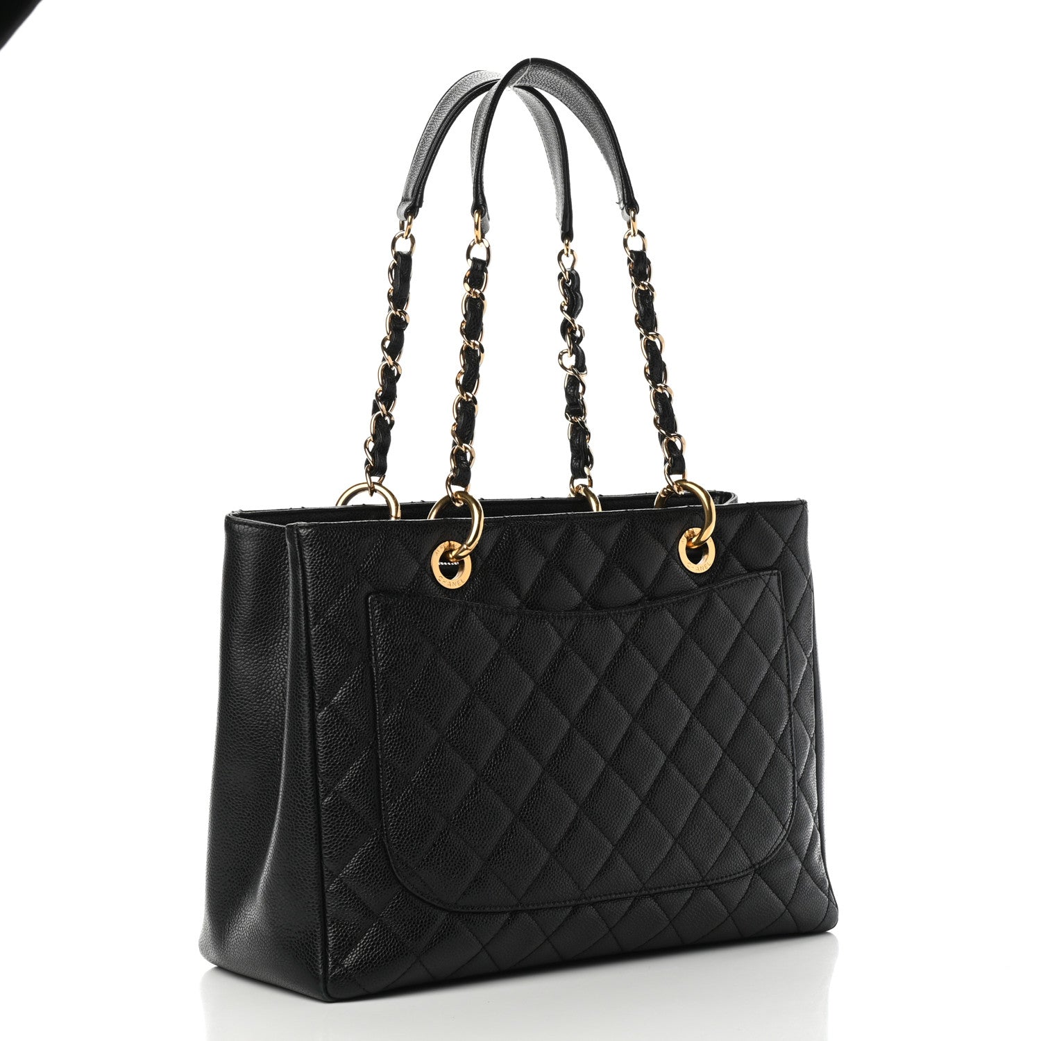 Chanel Caviar Quilted Grand Shopping Tote GST Black 2 of 5