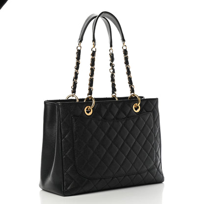 Chanel Caviar Quilted Grand Shopping Tote GST Black 2 of 5