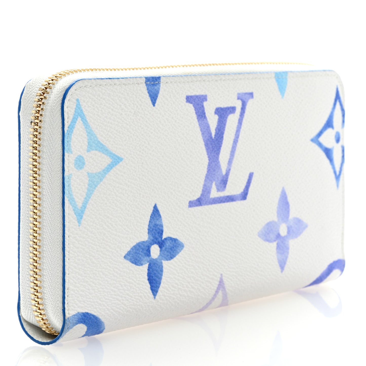 Monogram Giant By The Pool Zippy Wallet Resort Blue