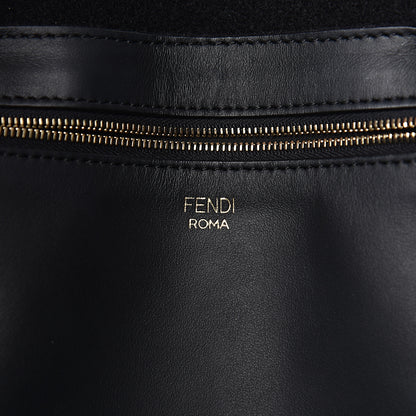 Fendi X FILA Glazed Fabric FF 1974 Mania Shopping Tote Bag Mogano Panna White 6 of 10