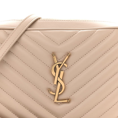 Saint Laurent Calfskin Matelasse Monogram Lou Camera Bag Dark Latte 7 of 10