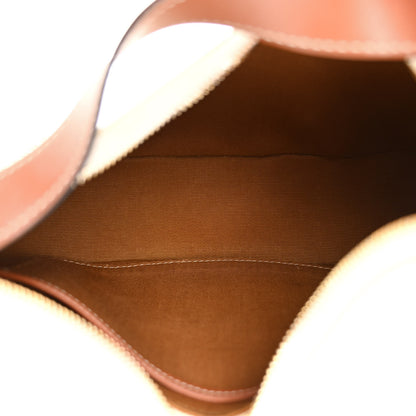 Celine Canvas Calfskin Ava Triomphe Shoulder Bag White 5 of 13