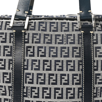 Fendi Zucca Boston Navy 7 of 9