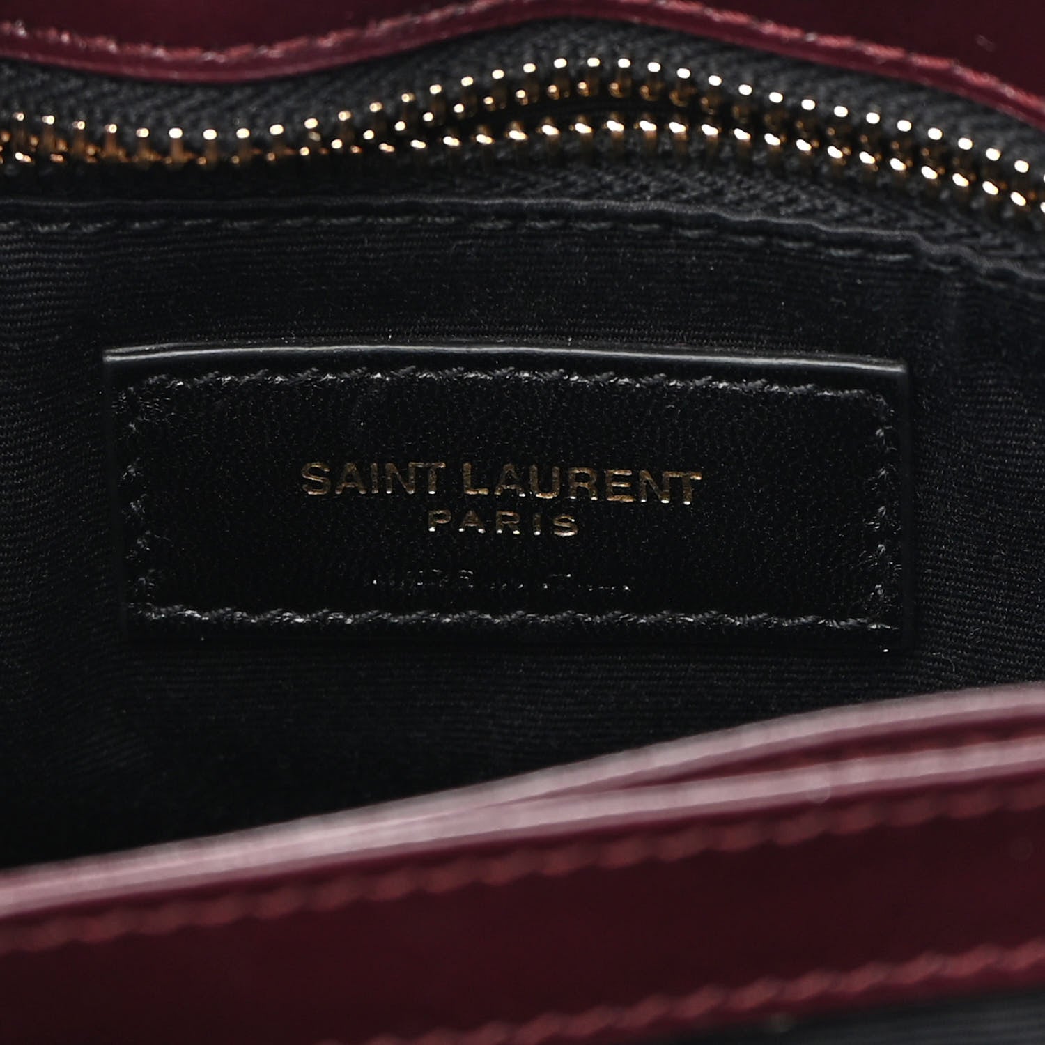 Saint Laurent Velvet Y Quilted Monogram Toy Loulou Crossbody Bag French Burgundy 6 of 10