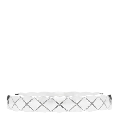 Chanel 18K White Gold Mini Coco Crush Ring 58 8.25 1 of 5