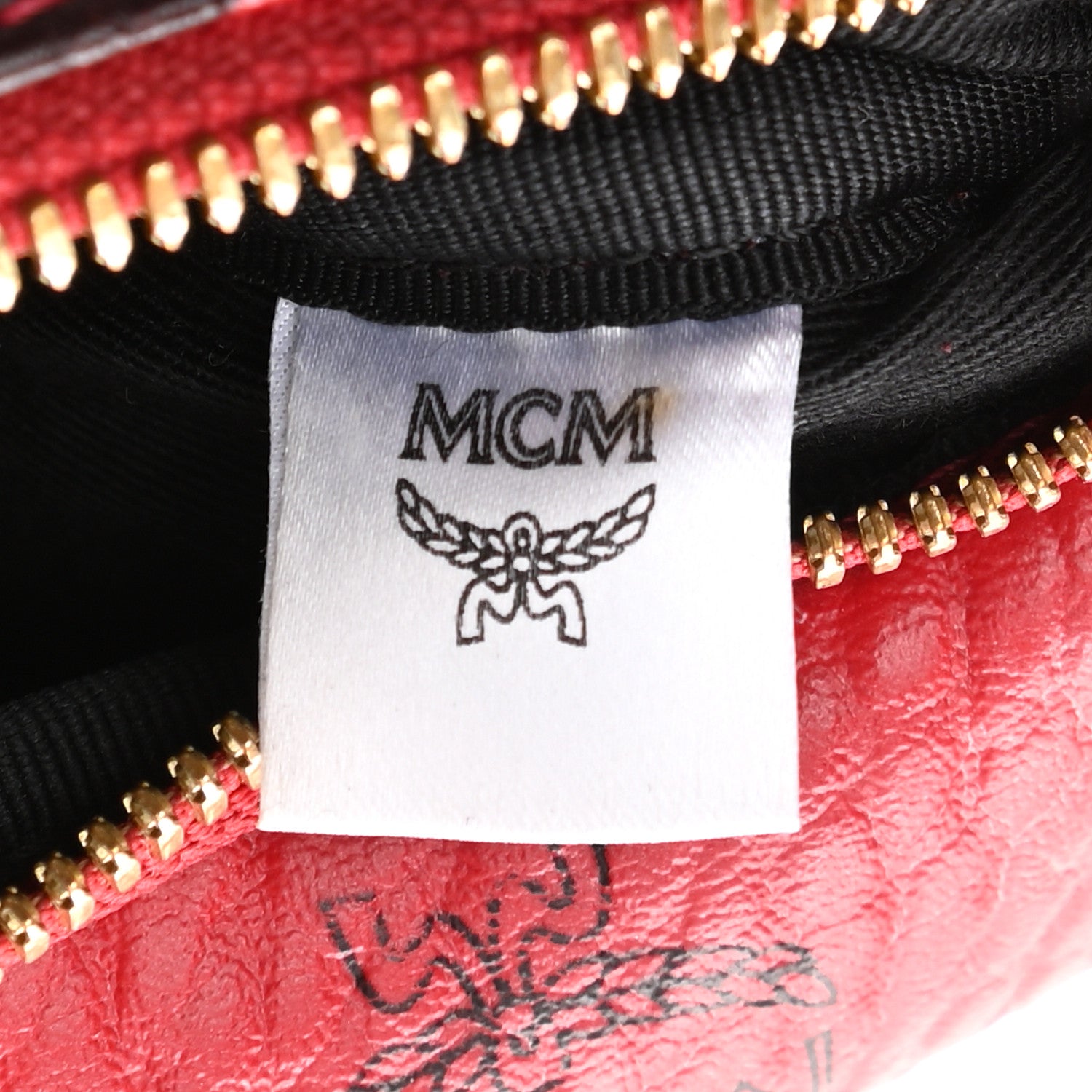 MCM Visetos Small Stark Belt Bag Ruby Red 6 of 8