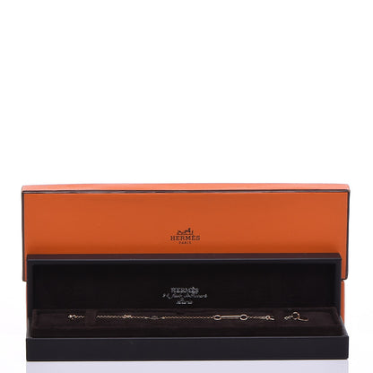 Hermes 18K Rose Gold Diamond Gambade Bracelet SH 6 of 11
