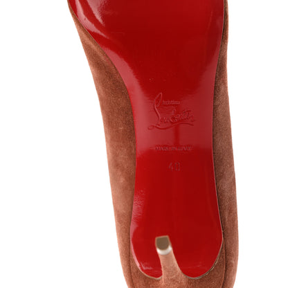 Christian Louboutin Veau Velours Kate 85 Pumps 40 Ecorce 6 of 9