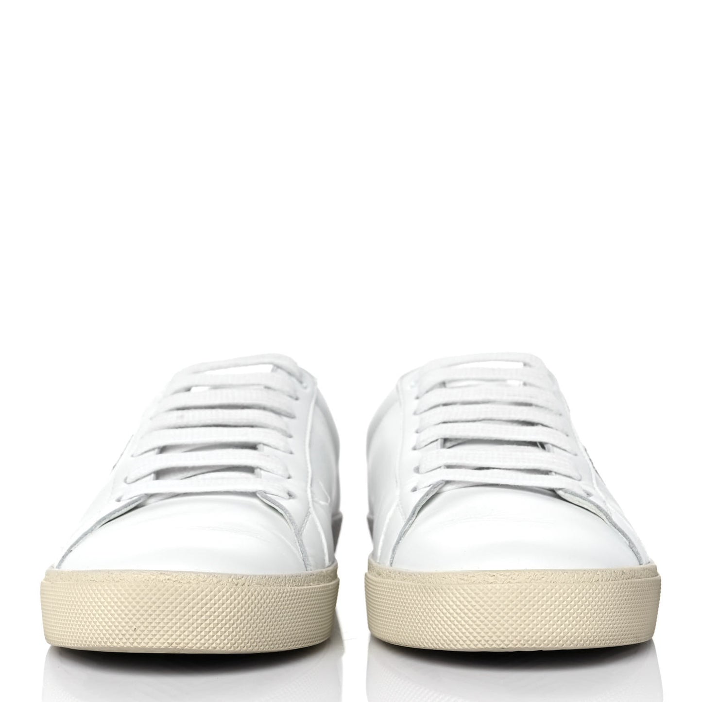 Calfskin Embroidered Court Classic Sneakers 39 White Black