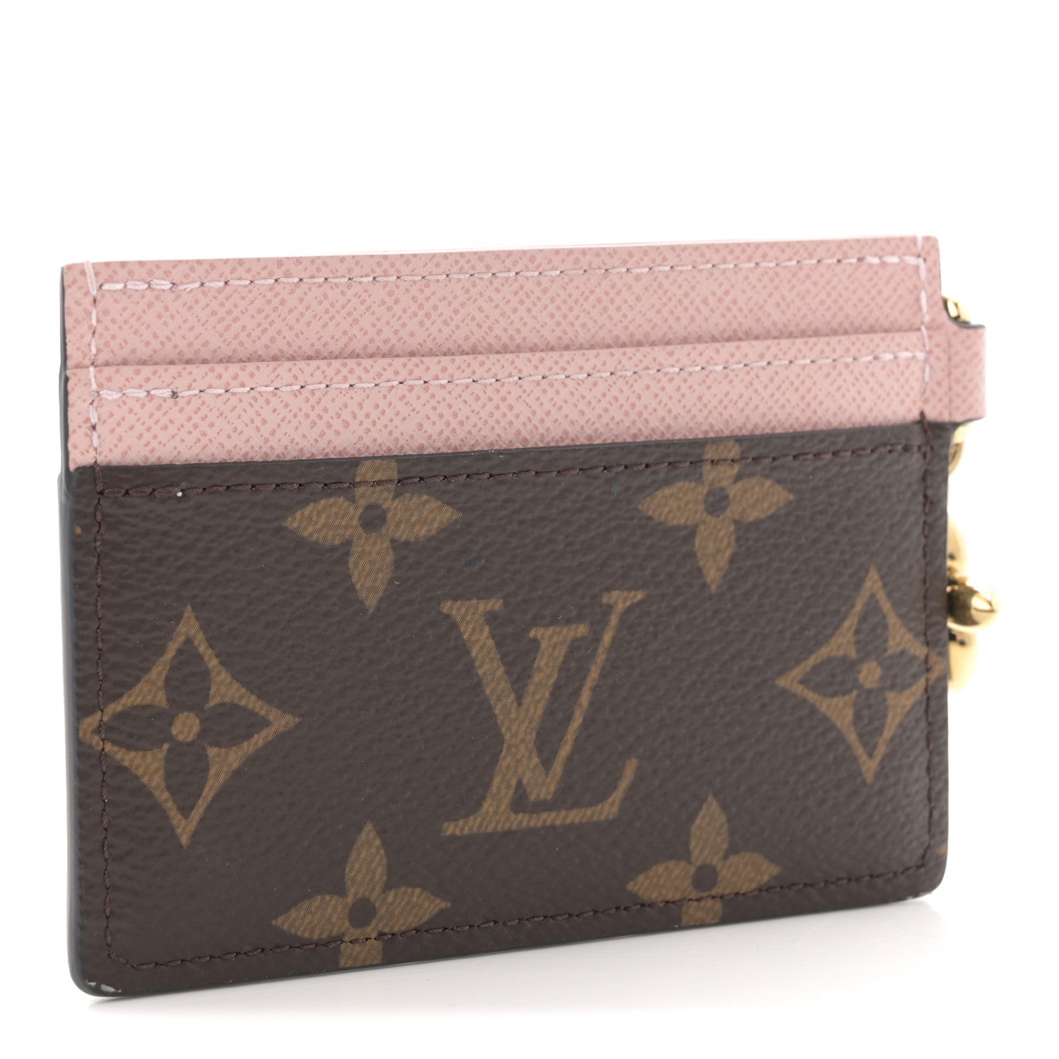 Louis Vuitton Monogram LV Charms Card Holder Rose Ballerine 3 of 6
