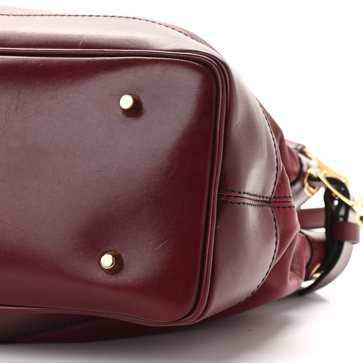Lambskin Small Hepburn Satchel Red