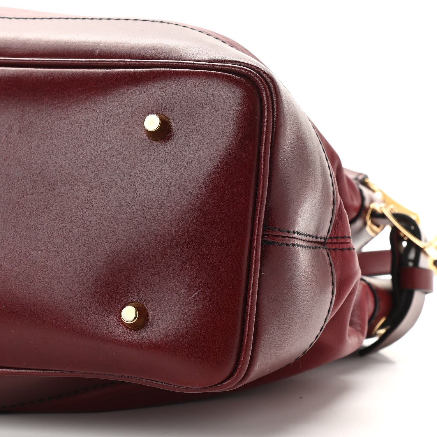 Burberry Lambskin Small Hepburn Satchel Red 10 of 12
