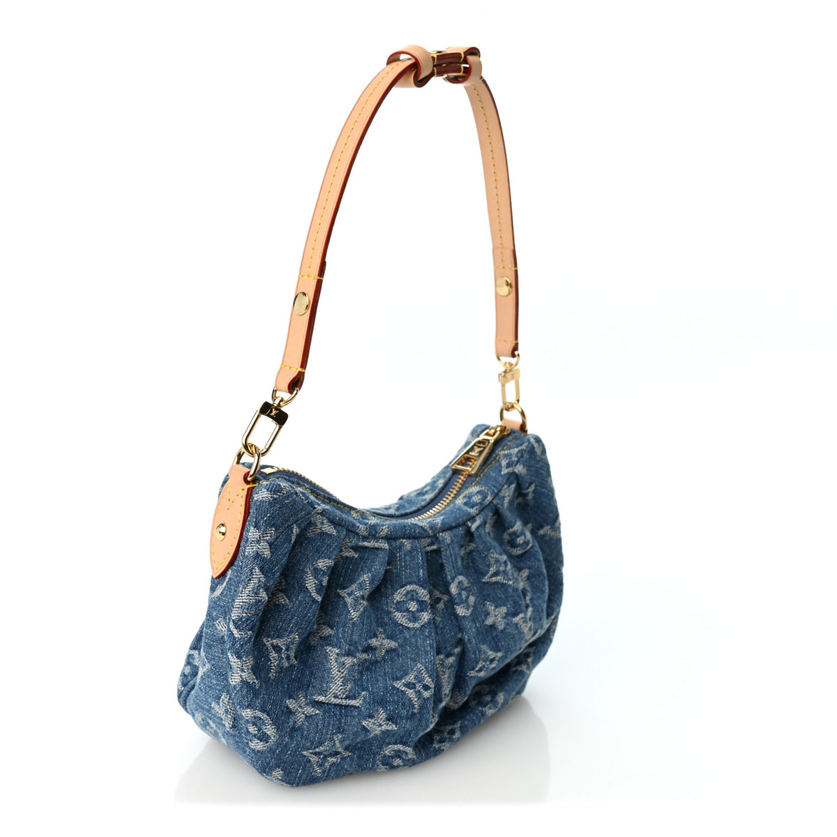 Louis Vuitton Monogram Denim Pochette Valley Blue 3 of 9