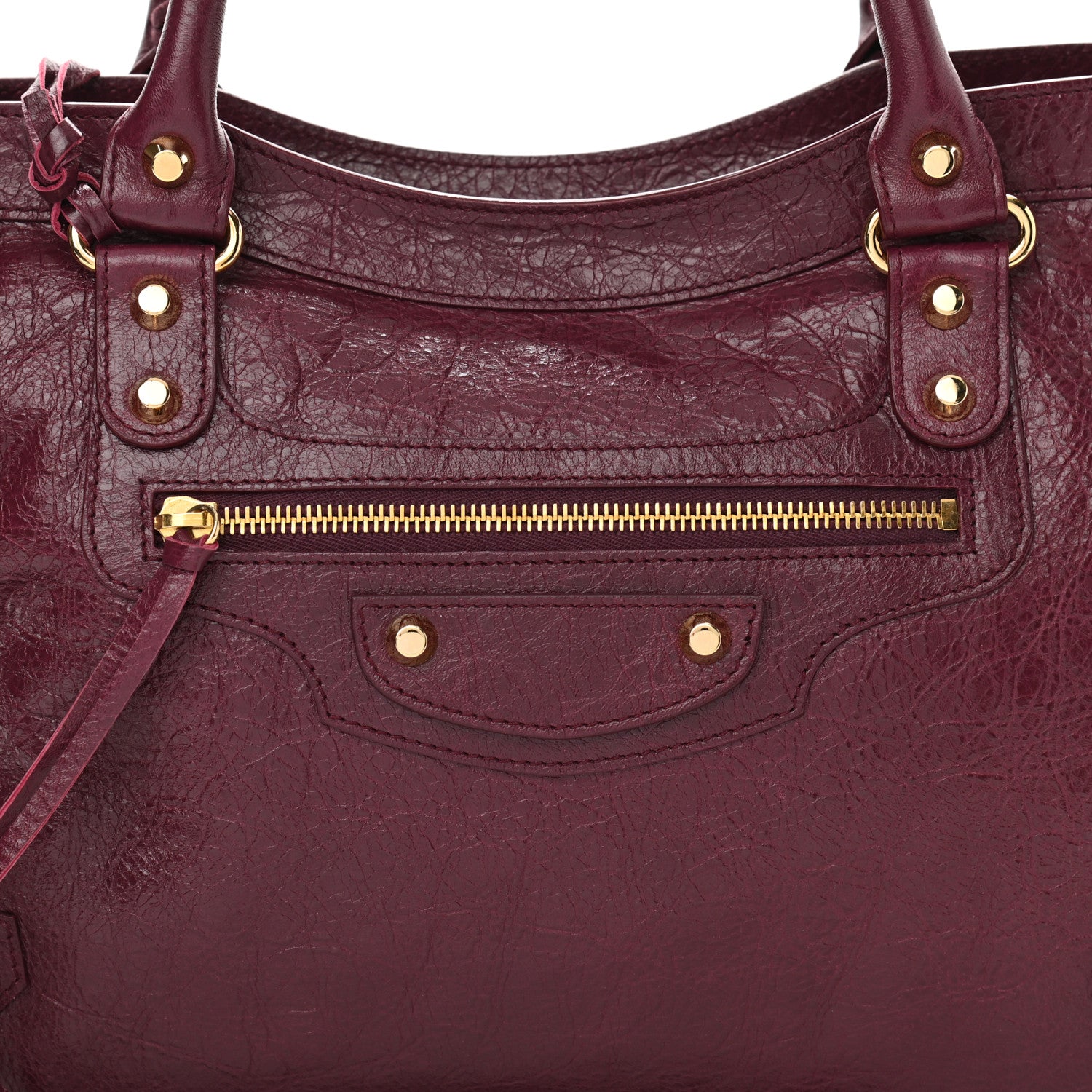 Balenciaga Agneau Classic Gold Hardware City Violet Prune 8 of 10