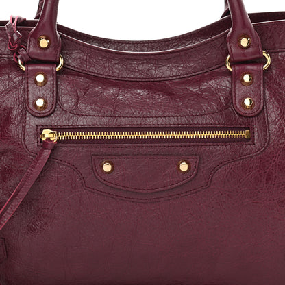 Balenciaga Agneau Classic Gold Hardware City Violet Prune 8 of 10
