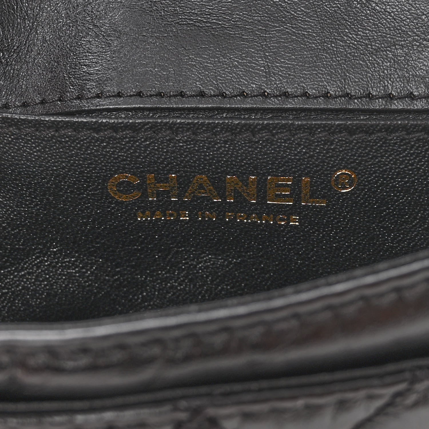 Chanel Aged Calfskin Quilted 2.55 Reissue Flap Belt Bag Clutch Black 6 of 10