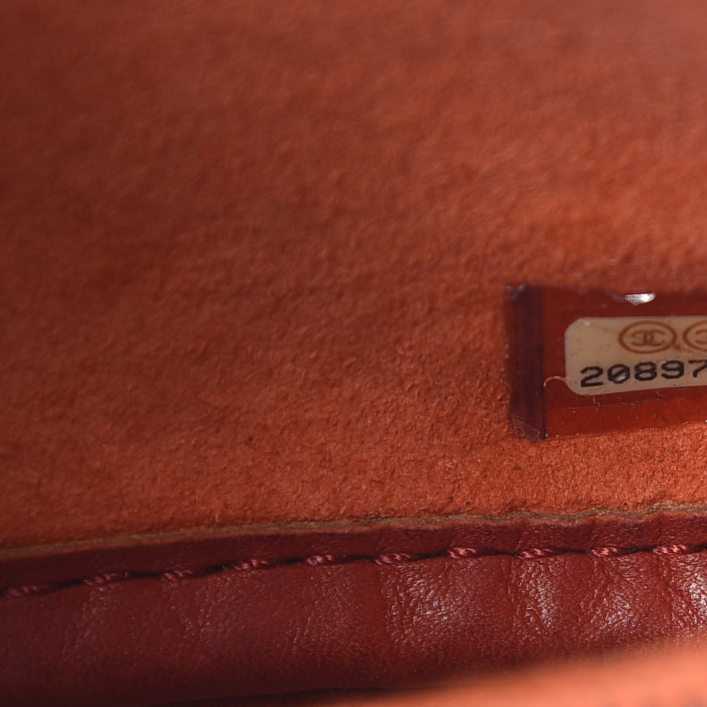 Calfskin Stitched Medium CC Sellier Flap Red