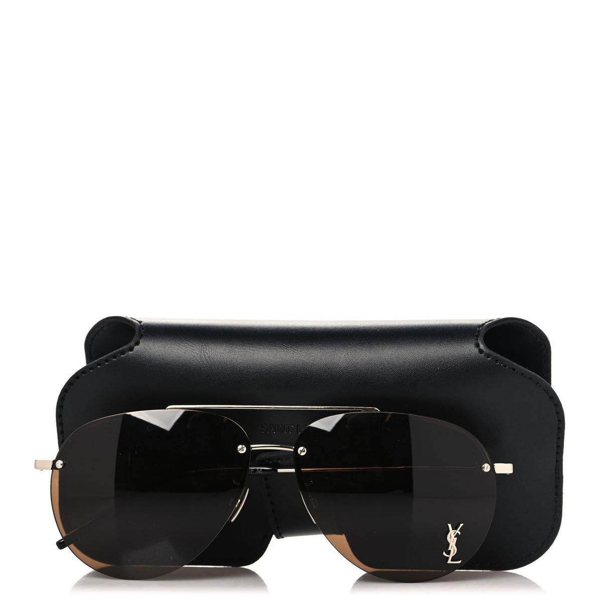 Saint Laurent Aviator Classic 11 Sunglasses Brown 8 of 8