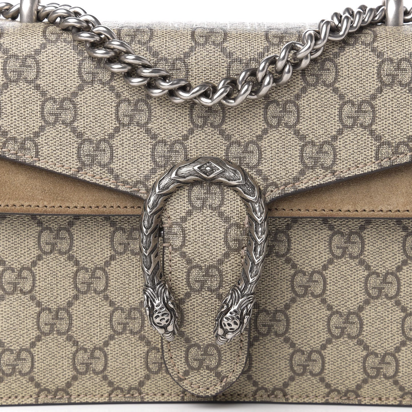 GG Supreme Monogram Mini Dionysus Shoulder Bag Taupe