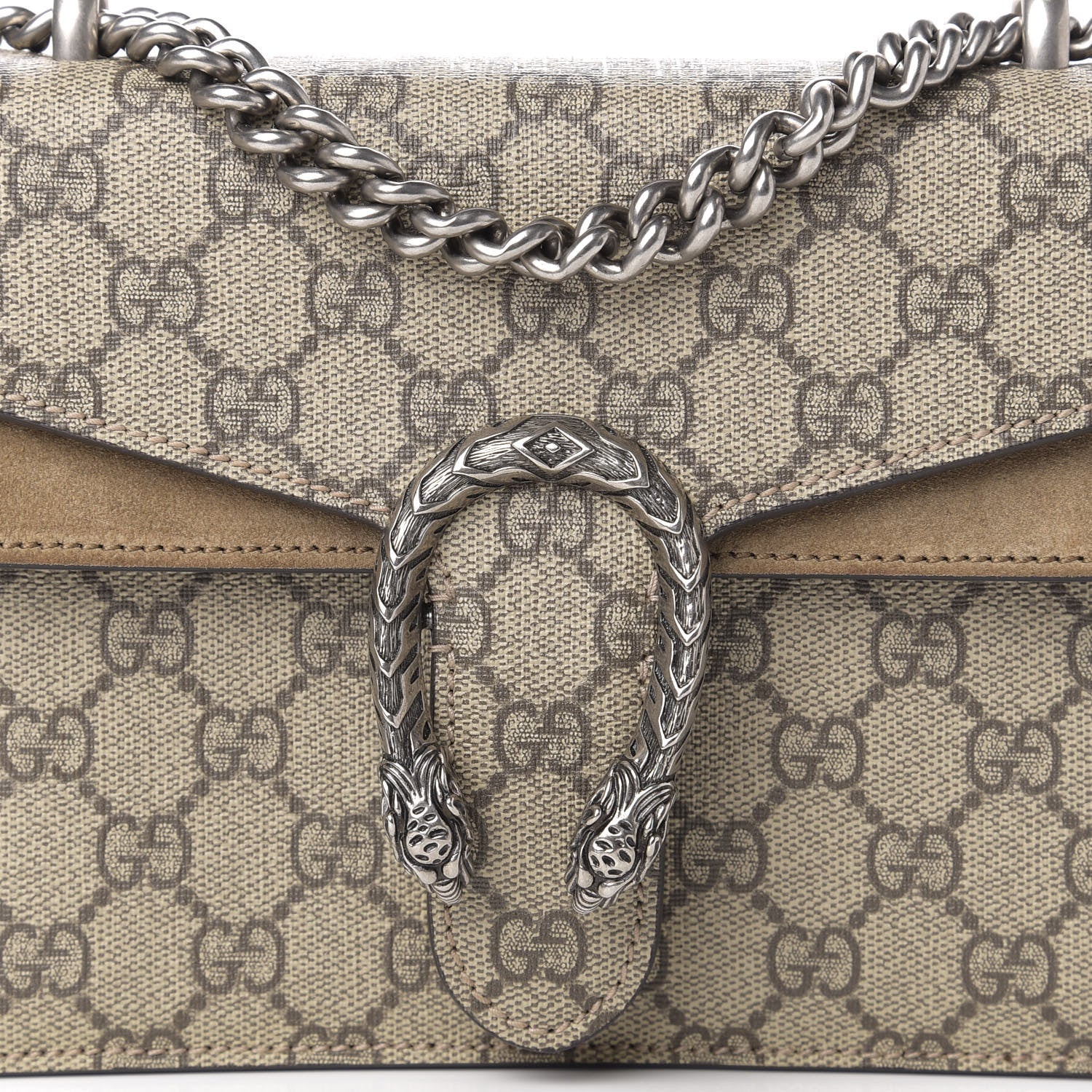 Gucci GG Supreme Monogram Mini Dionysus Shoulder Bag Taupe 13 of 14
