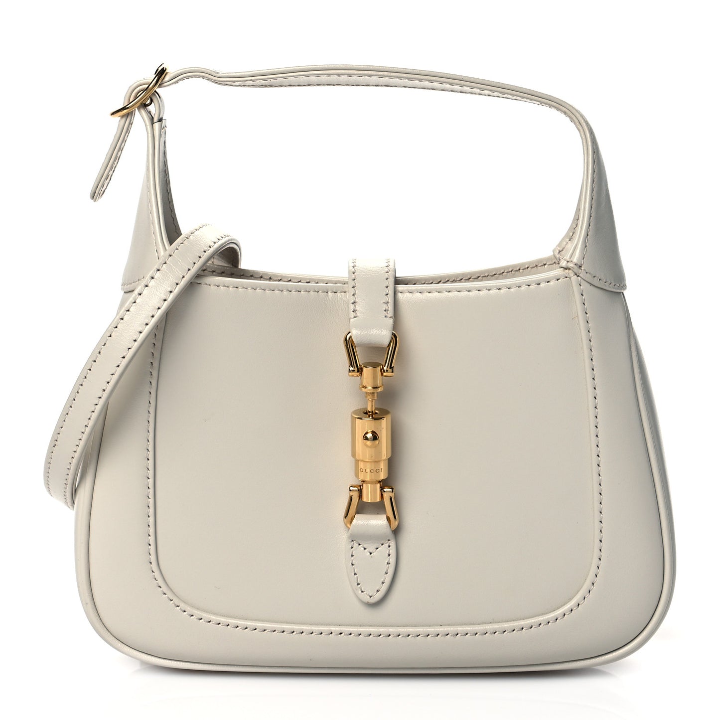 Boarded Dyana Lux Calfskin Mini Jackie 1961 Hobo Mystic White