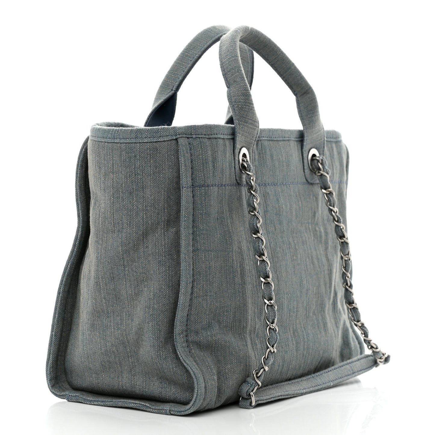 Denim Small Deauville Tote Light Blue