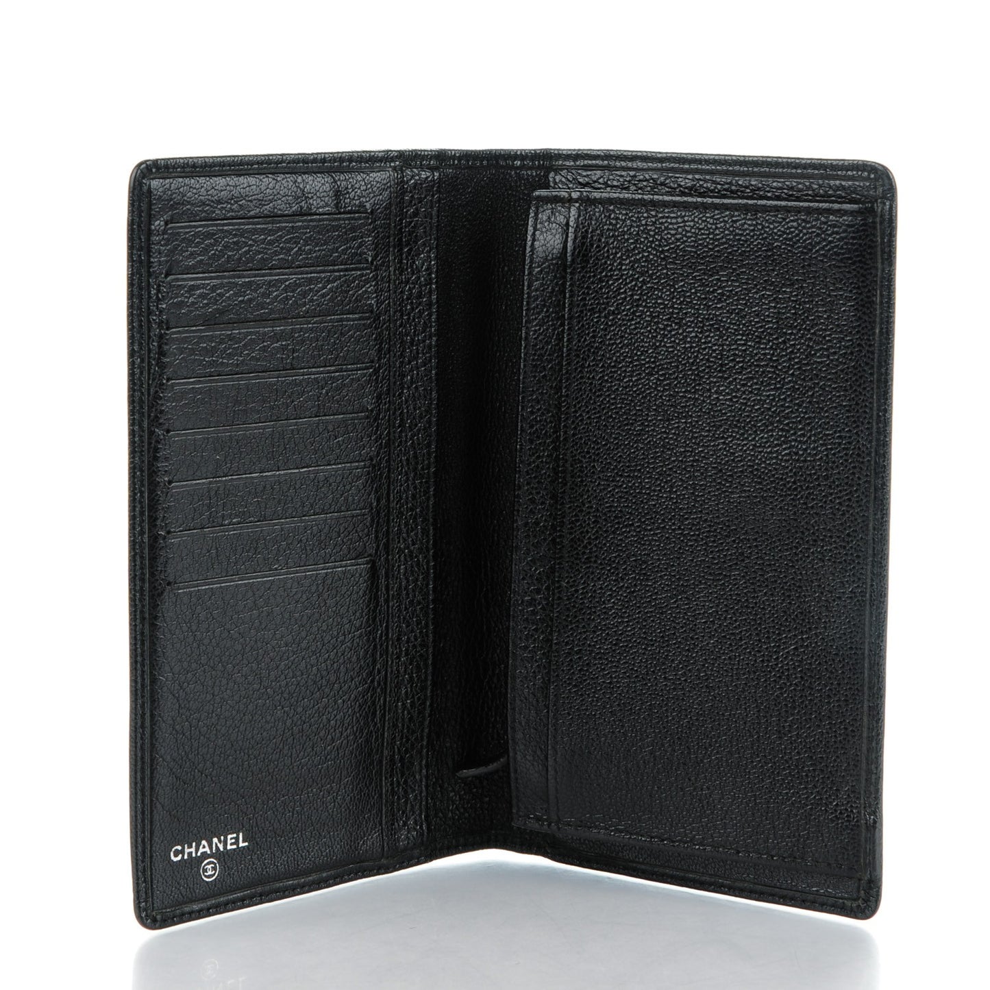 Goatskin CC Yen Wallet Black