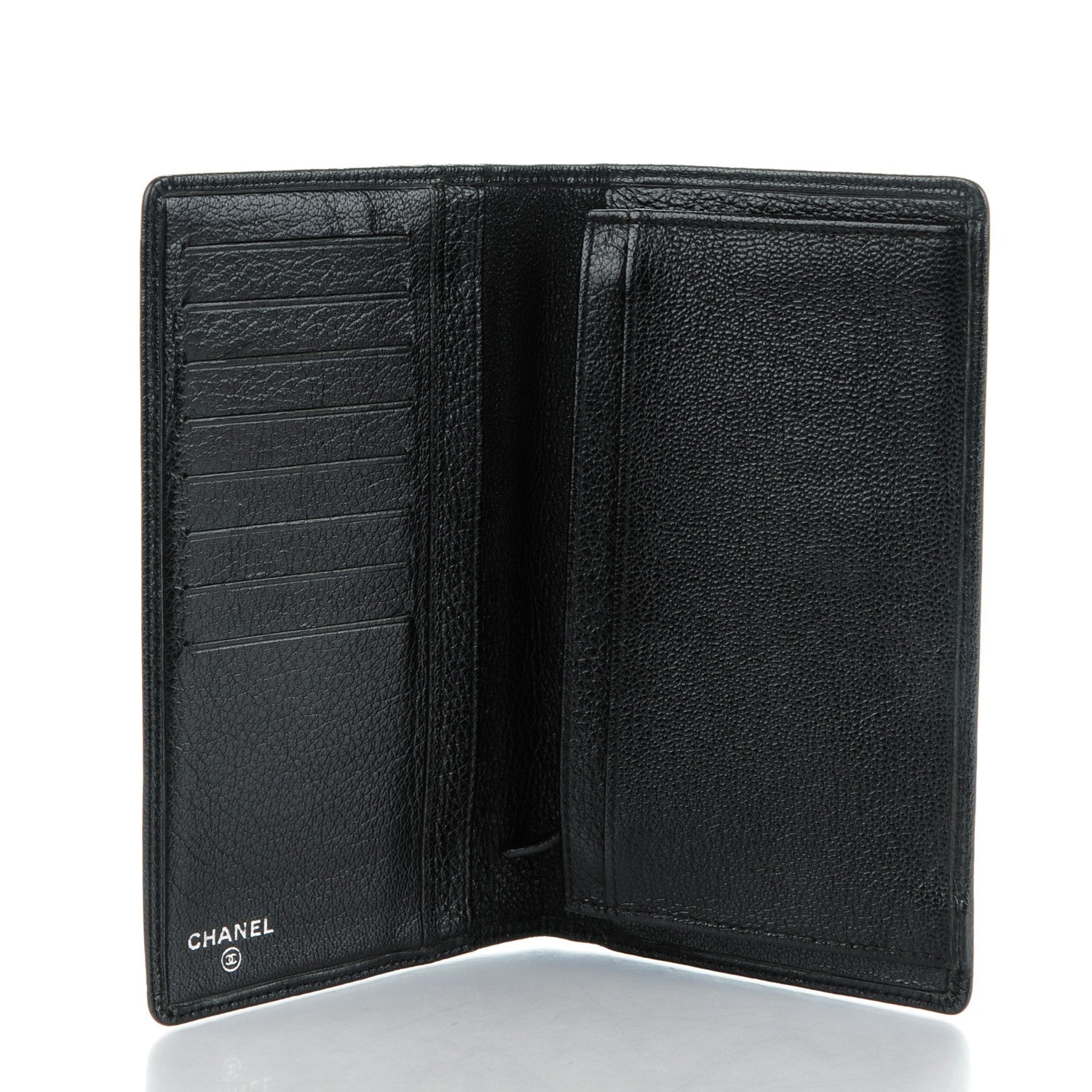 Chanel Goatskin CC Yen Wallet Black 4 of 8