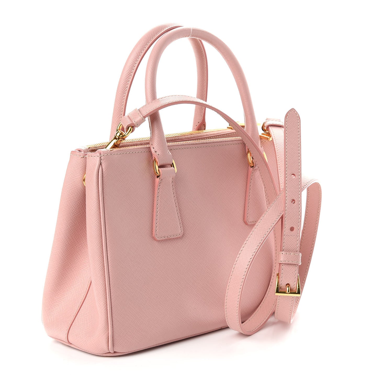 Saffiano Small Galleria Double Zip Tote Orchidea
