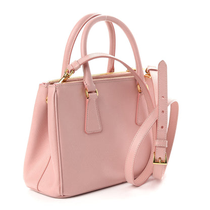 Prada Saffiano Small Galleria Double Zip Tote Orchidea 3 of 13