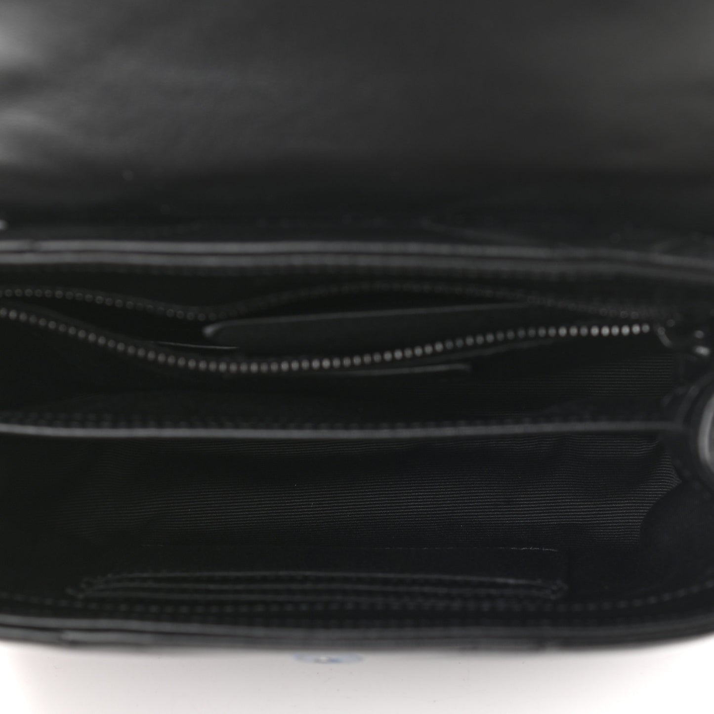 Calfskin Y Quilted Monogram Toy Loulou Crossbody Bag Black