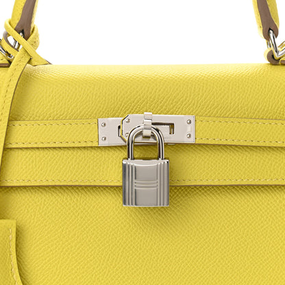 Hermes Epsom Kelly Sellier 25 Lime 8 of 11
