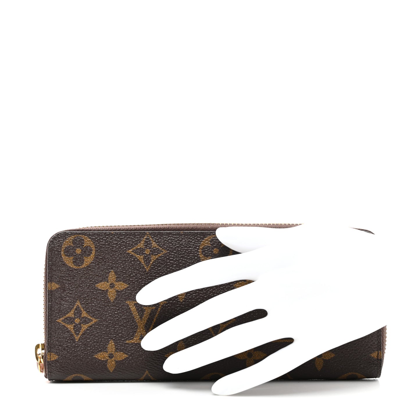 Monogram Clemence Wallet Rose Ballerine