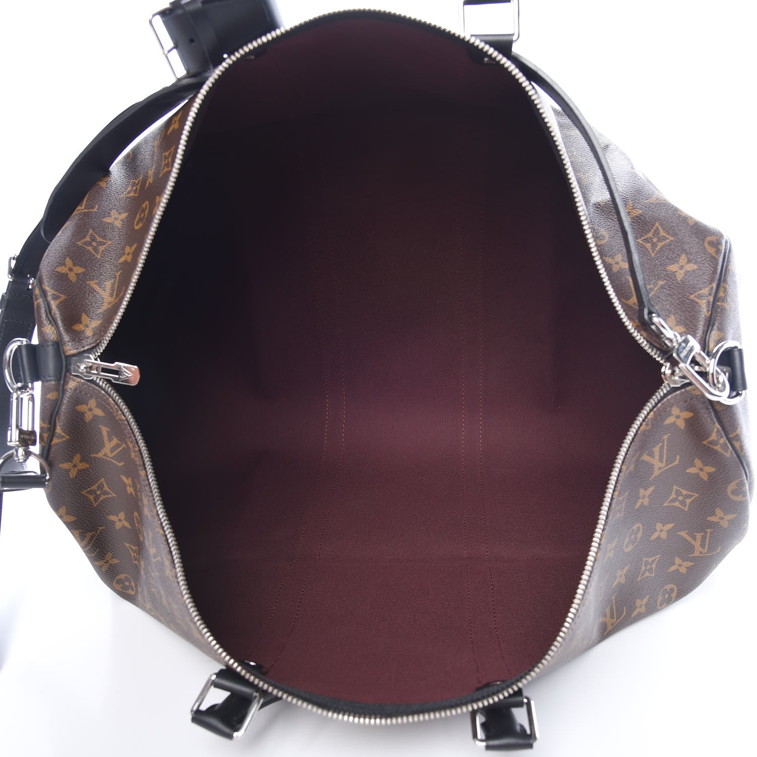 Louis Vuitton Monogram Macassar Keepall Bandouliere 55 5 of 9