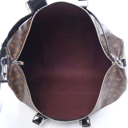 Louis Vuitton Monogram Macassar Keepall Bandouliere 55 5 of 9