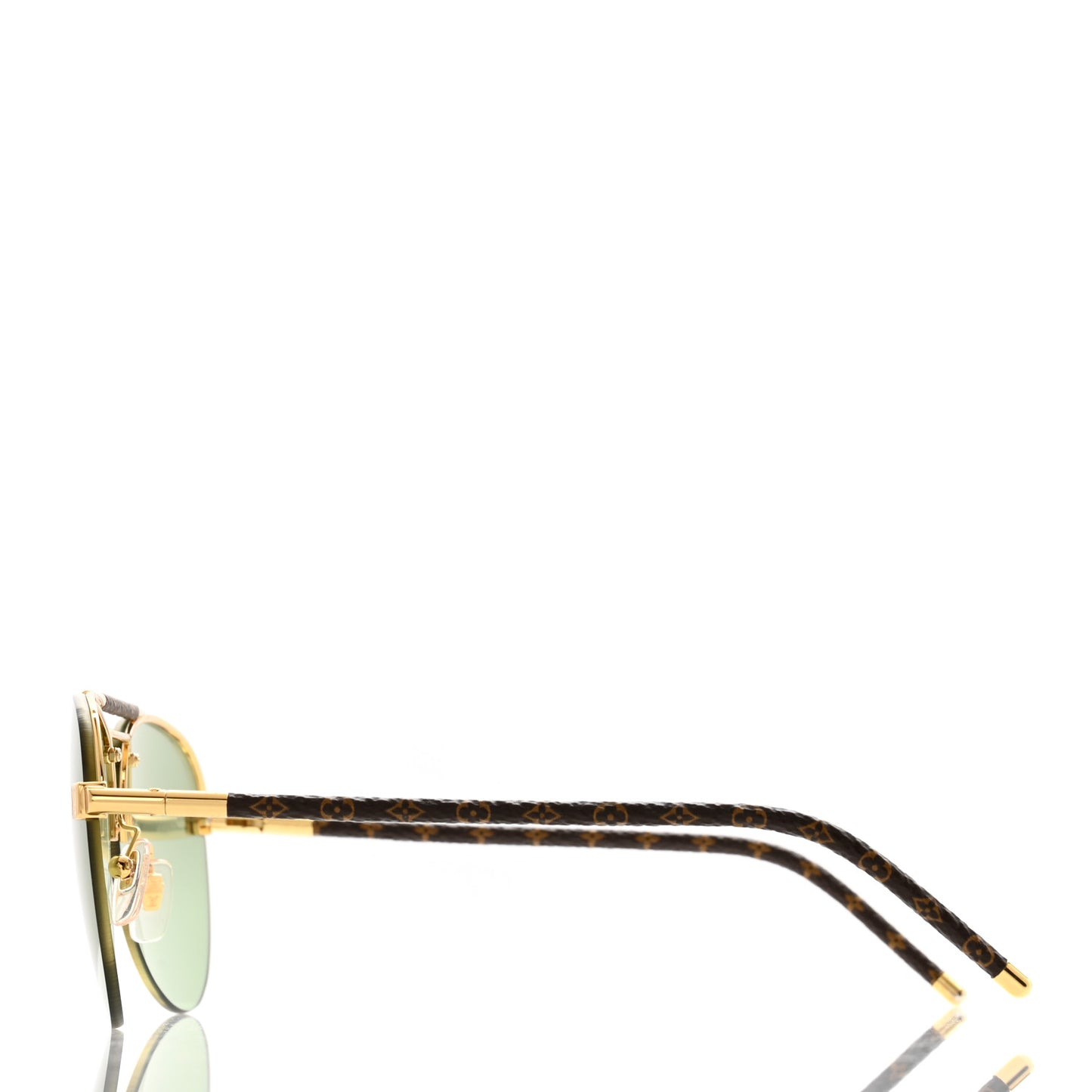 Metal Monogram Clockwise Sunglasses Green