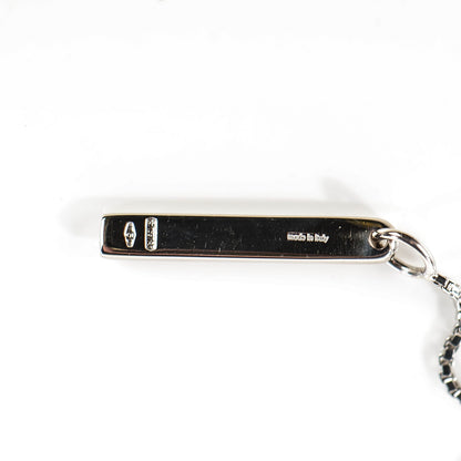 Gucci 18K White Gold 20mm Lariat Necklace 4 of 5