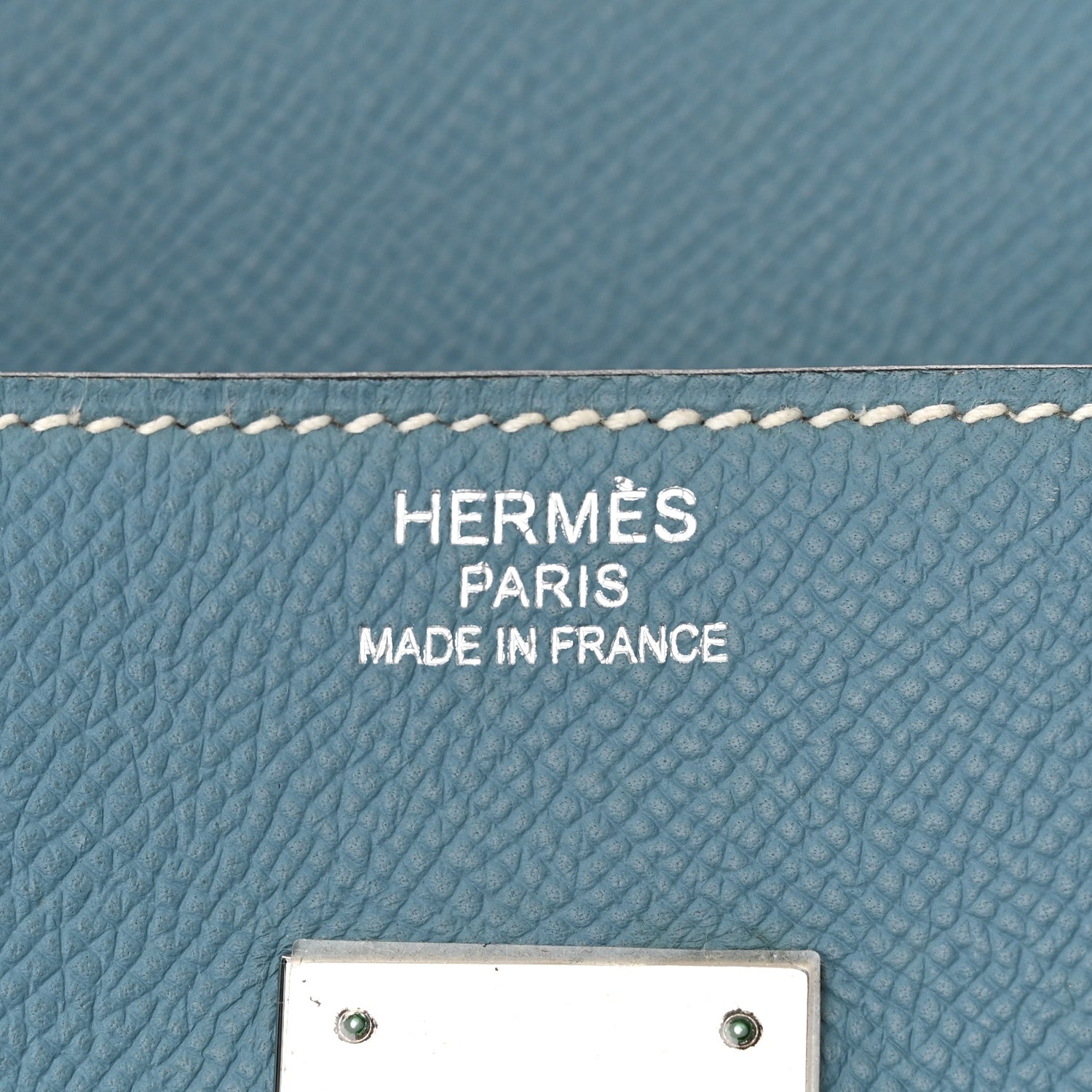 Hermes Epsom Birkin 35 Blue Jean 6 of 10