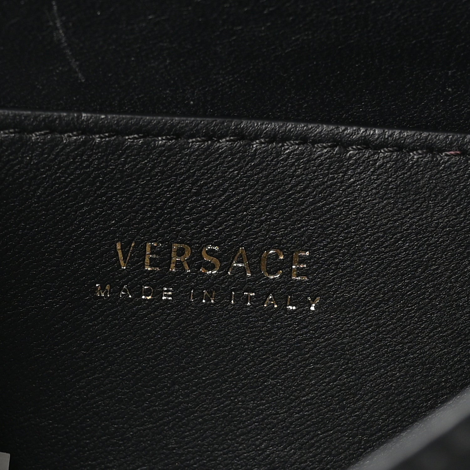 Versace Vitello Barocco Virtus Small Top Handle Shoulder Bag Black 7 of 12