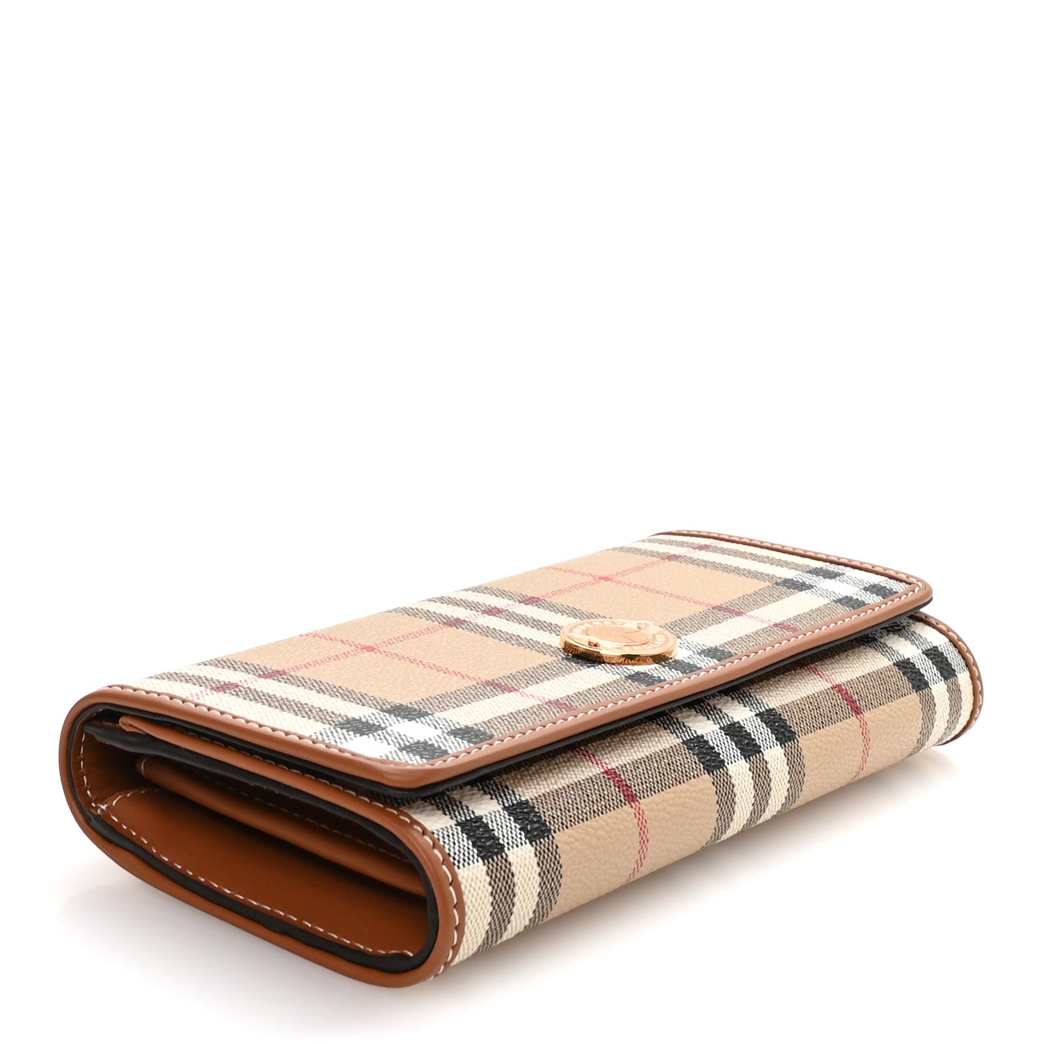 Burberry Halton Vintage Check Continental Wallet Archive Beige 4 of 6
