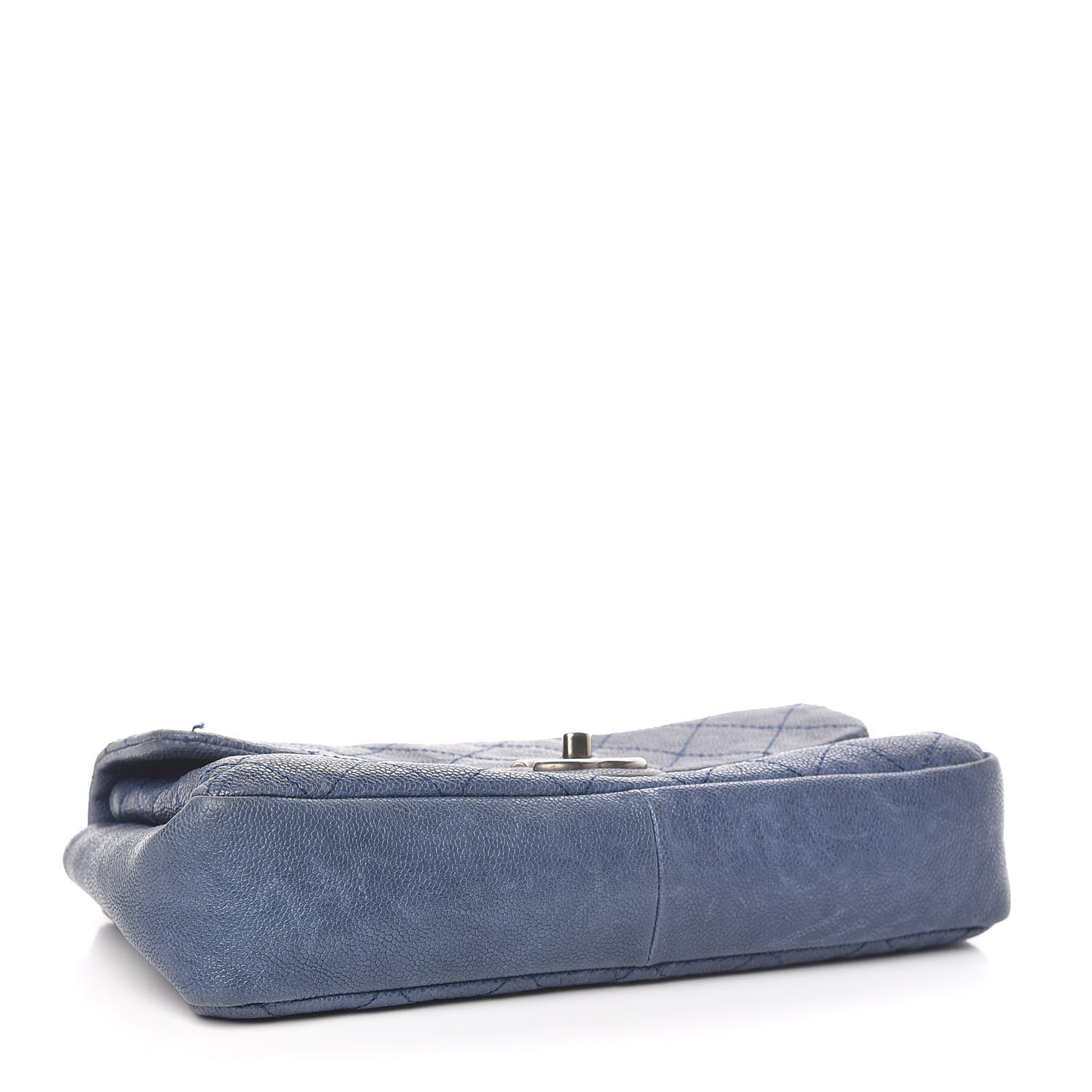 Caviar Quilted Medium Simply CC Flap Blue