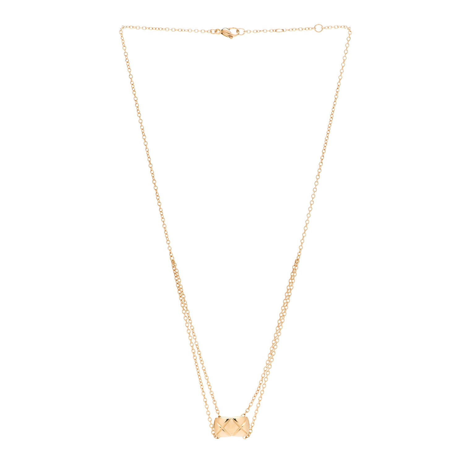 Chanel 18K Yellow Gold Coco Crush Pendant Necklace 3 of 5